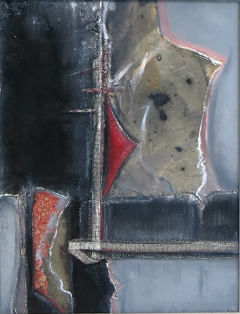 Collage in black and silver – SOLD