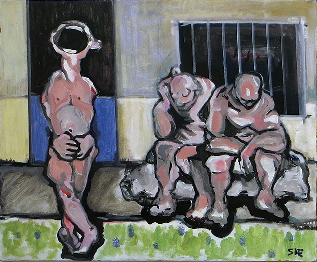 Steven Epstein -“Laughing Boy” acrylic on canvas