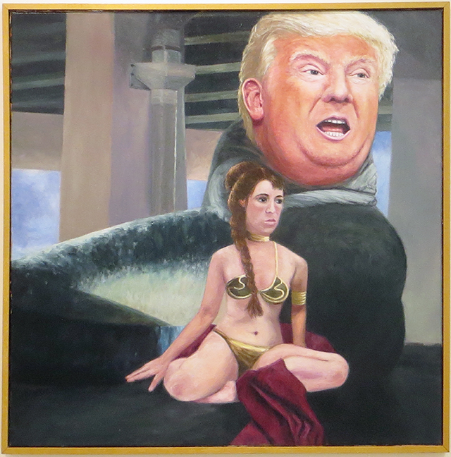 Antonietta Kies  “The Bridge to America”  oil on canvas $2,500.00