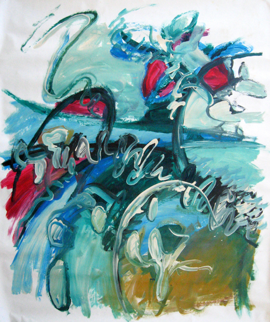 Untitled – paint, ink, cray-paz on paper