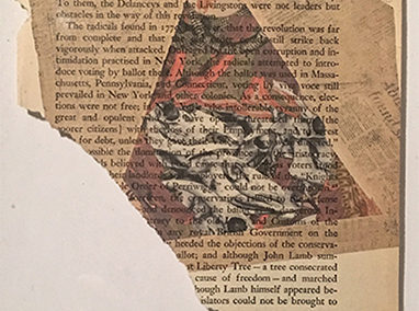 “Shard”, mounted vintage book page print by Alex Eckman-Lawn
