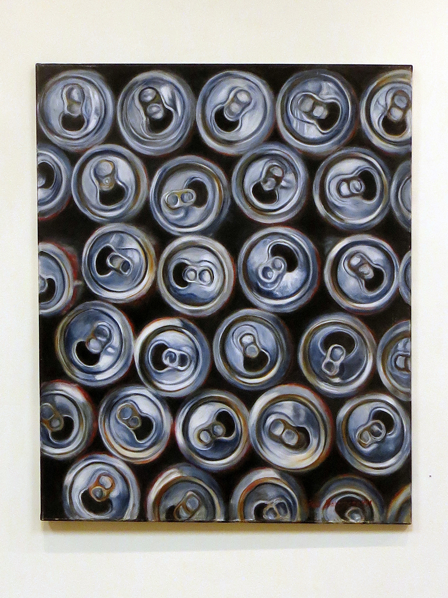 Neil Besignano-“Empty Cans” oil on Canvas 