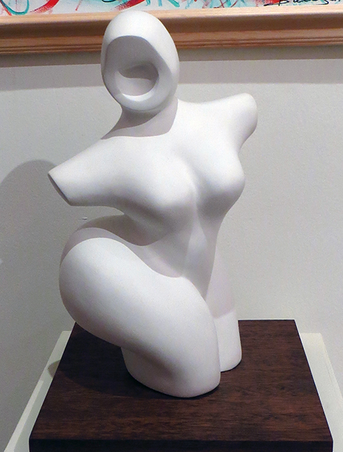 Alison Hooper  – “Lady” plaster sculpture