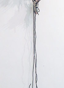 “Abstract Presence”  mortar, sticks, wire by Eric Beckerich