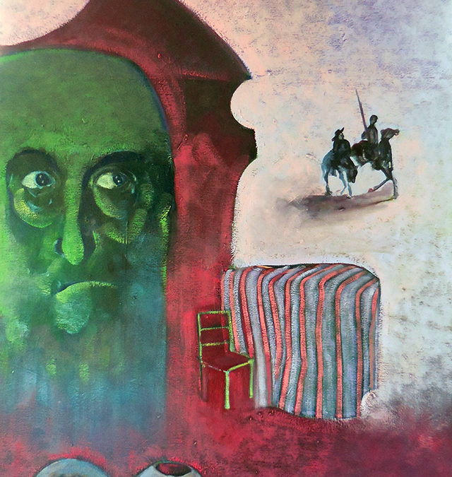 Variations on The Madness of Don Quixote two – oil on canvas – $1,000.00