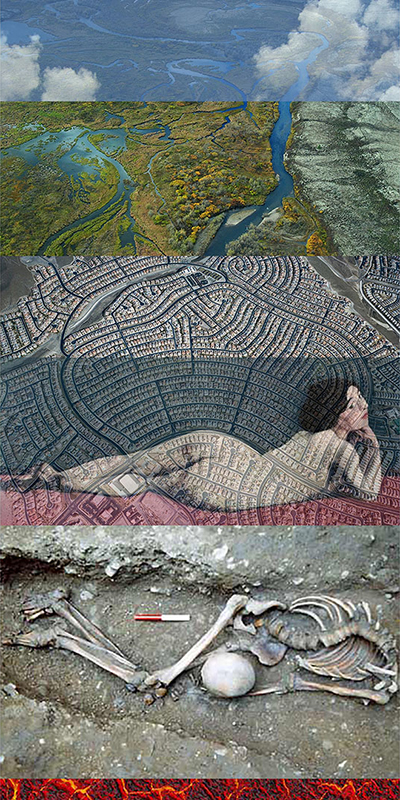 Lisa Gordon Cameron “Landscape” digital collage, $200.00