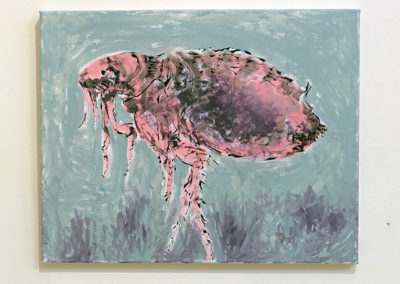Janice Gossman “Flea”  acrylic on canvas