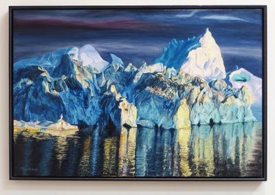 Thomas Pickarski “Ice Carnival” oil on stretched canvas