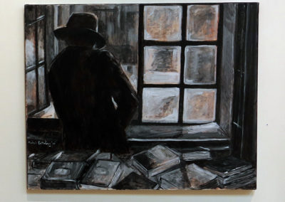 Michele Guttenberg “Study at the window light” oil on canvas