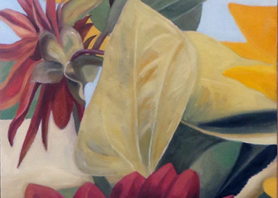 “Elizabeth’s Saturday Bouquet # 2” oil on canvas30”H x 24” W, SOLD