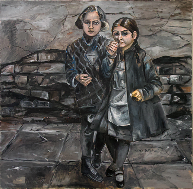 Michele Guttenberg “Waifs”  oil on canvas