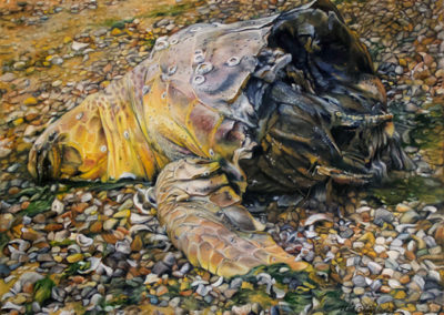 Neil Besignano “Tottenville Beach, S.I.” oil on canvas