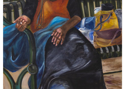 Michele Guttenberg “Homeless in San Francisco” oil on canvas, 27” W x 39” H, 2006