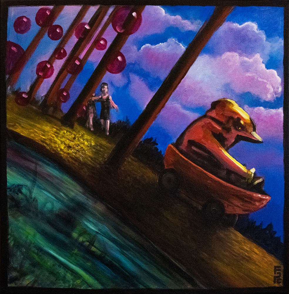 “Homeward Bound” – 28″ x 28″ unframed – acrylic on canvas – $425.00