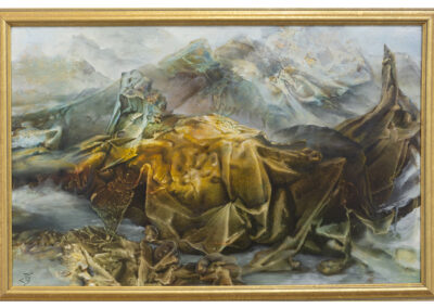 Jan Ten Broeke “1998-12-11” oil on panel, $900.00