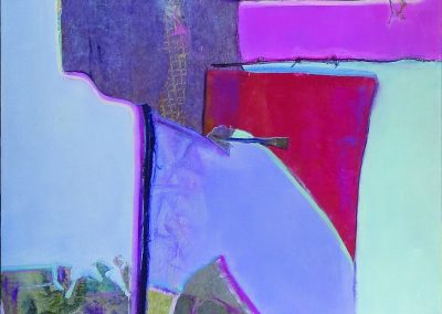 Abstract Collage in Pink and Purple – SOLD