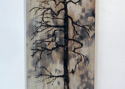 Brian McCormack   “Scorched Tree”  torch, pyro detailer on scrap wood