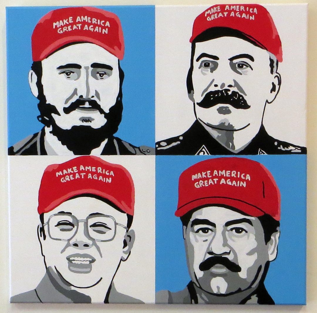 Chris Ernst “Make America Great Again” acrylic on canvas, $300.00