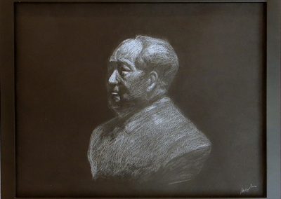 Natalya Tali Margolin   “Mao Tse-tung” pencil on paper,  $400.00