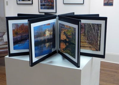 Ted Settle  “Accordion Book of the Delaware and Raritan Canal” photo prints and cut outs