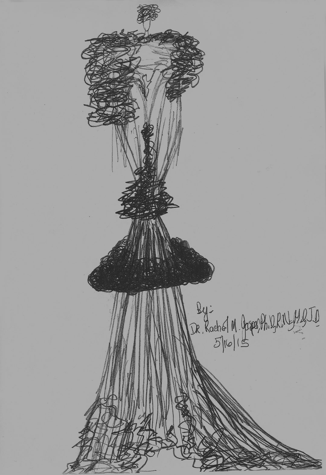 Dr. Rachel M. Jasper   “The Event of Beautiful Dresses of Love Saturn Glow Galaxy Collection of Evening Wear ”  sketched designs