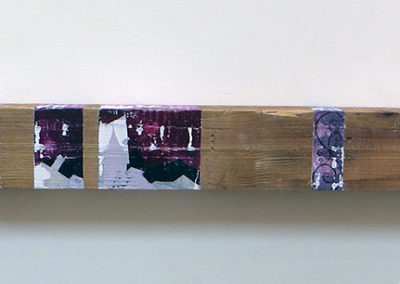 Jessica Demcsak “Interruption of Chaos” acrylic on wood, $850.00