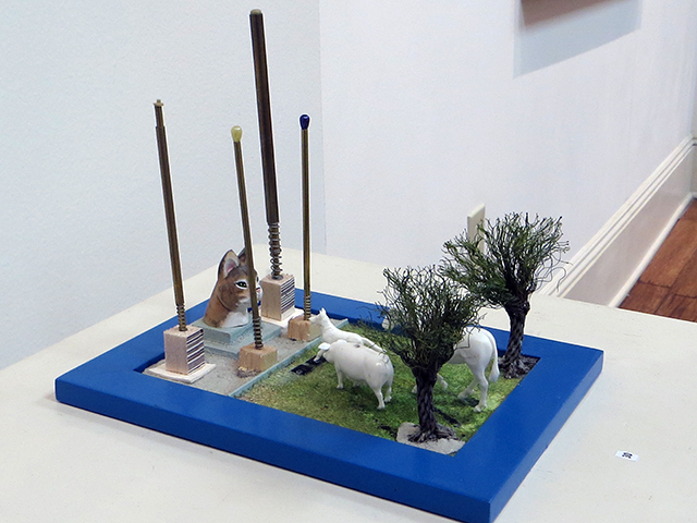 Peter Arakawa  “Animal Heaven” mixed media sculpture,  $150.00