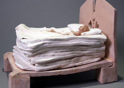 Adrienne Hecker  – “The Princess and the Pea” ceramic