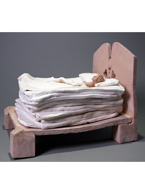 Adrienne Hecker  – “The Princess and the Pea” ceramic