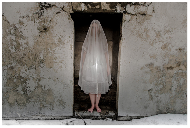 Christine Anderson  – “Concrete time warp (white) ” photography