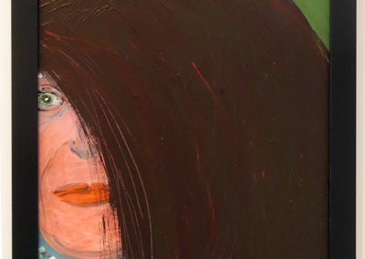 Rita Herzfeld  – “Bad Wig” acrylic on canvas