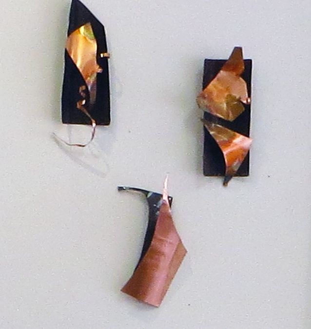 Ellen Rebarber  “Jubilant” Copper sculpture,  “Slight Division” Copper sculpture,  Ellen Rebarber  “Lyrical” Copper sculpture