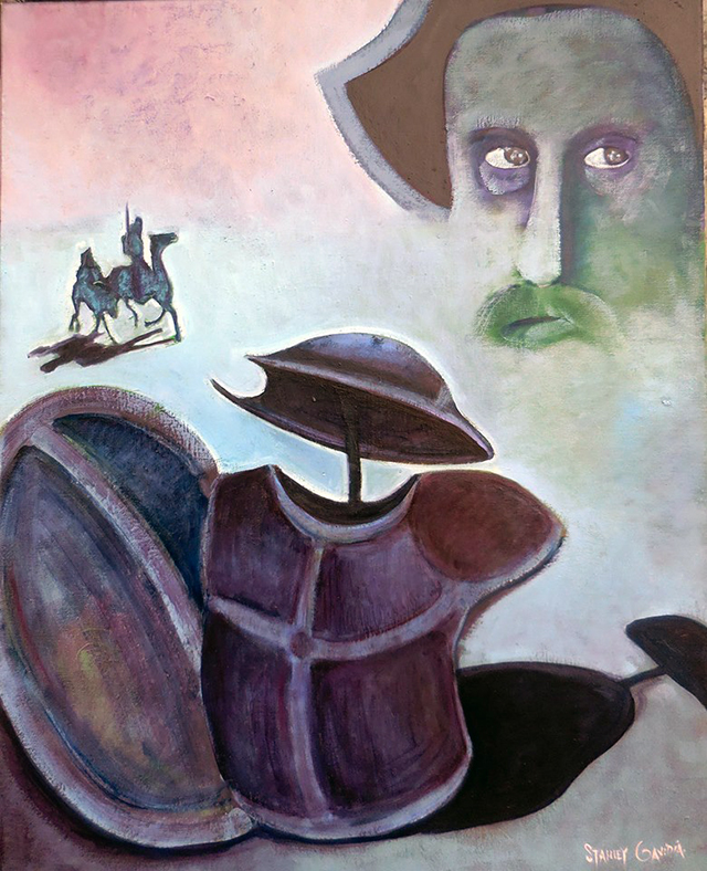 Variations on The Madness of Don Quixote – oil on canvas – $800.00
