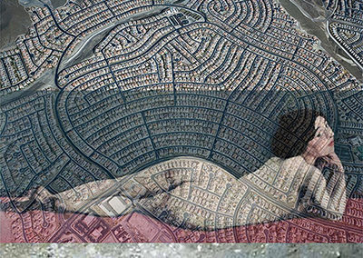 Lisa Gordon Cameron “Landscape” digital collage, $200.00
