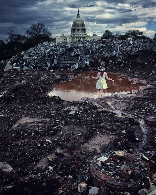 Brent Davis  “Capitol Slag Heap Plus One” photo collage, $150.00