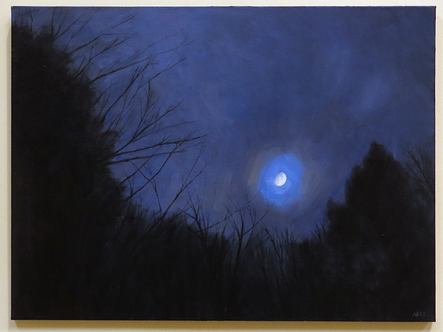 Antonietta Kies “Blue Moon” oil on linen