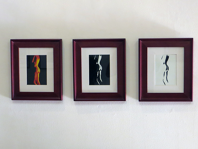 Job Kunkel “Fireside” photograph triptych