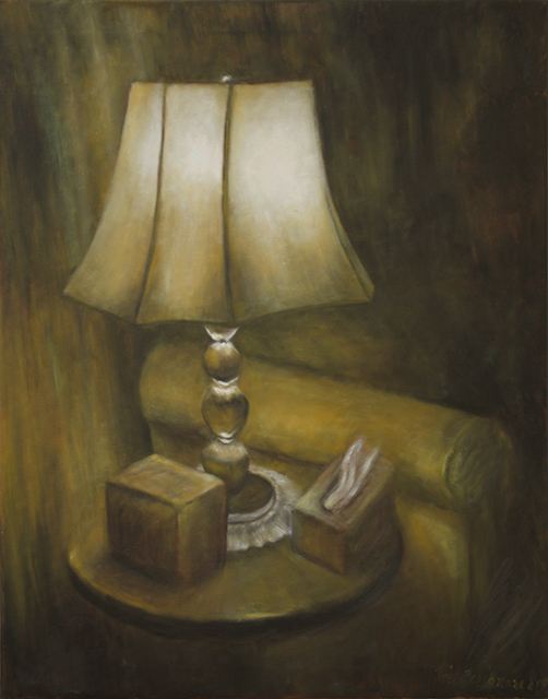 Neil Besignano “My Living Room” oil on canvas