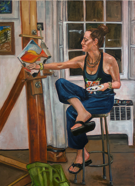 Michele Guttenberg “Jill in My Art Class”   oil on canvas