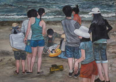 Michele Guttenberg “Midland Beach, S.I.”  oil on canvas