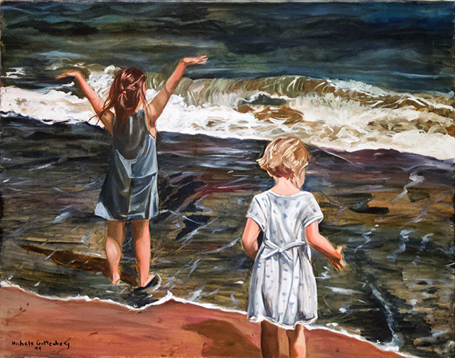 Michele Guttenberg “Seeing it for the First Time” oil on canvas