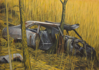 Neil Besignano “At the Boat Graveyard, Arthur Kill Road”   oil on canvas