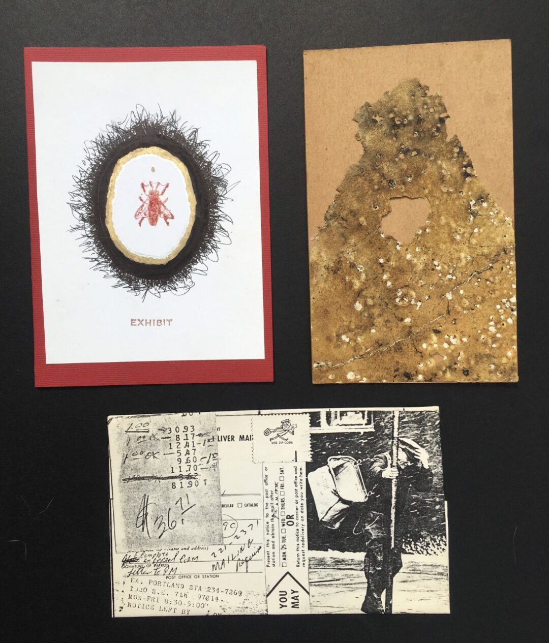 John Marron “Envelopener Multi Media” art show postcards, $300.00
