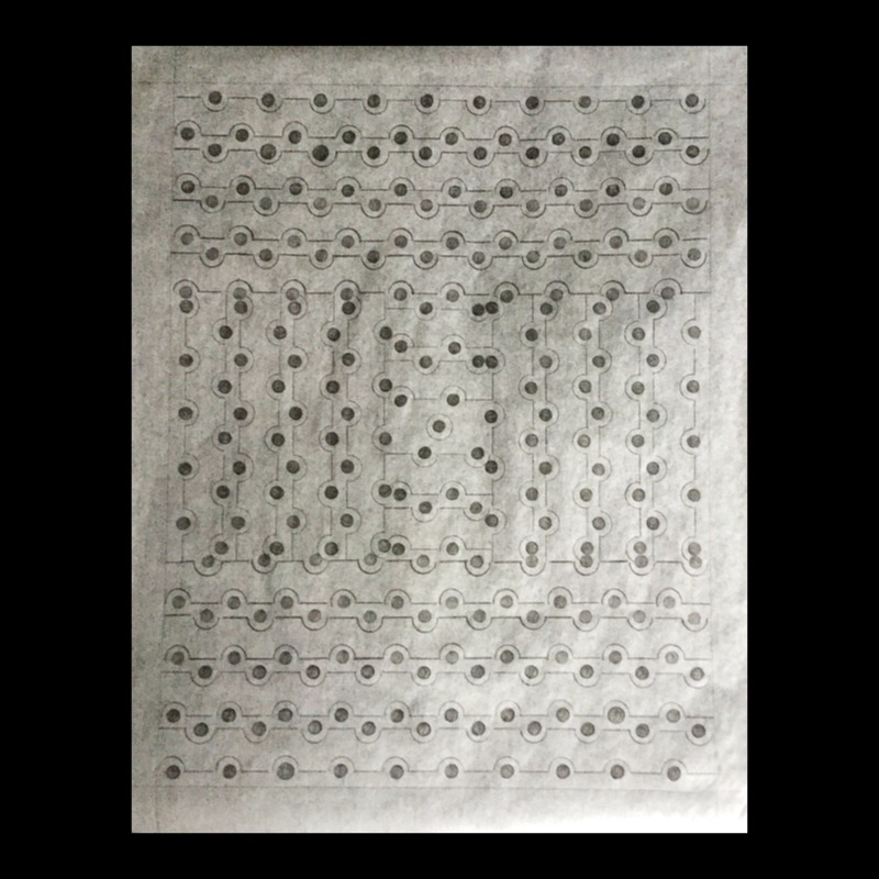 Patricia Bender (whitgram #3)  graphite on onion skin paper, framed size 16”(h) x 20”(w), 2021, $400.00