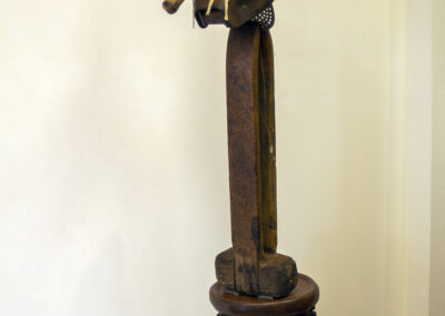 Larry Lee Murrell “Hatchet Man” found object sculpture, NFS