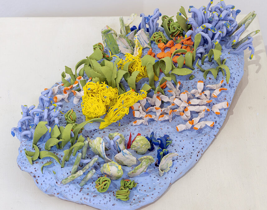 Naomi Nierenberg “Under The Sea” colored porcelain, $200.00
