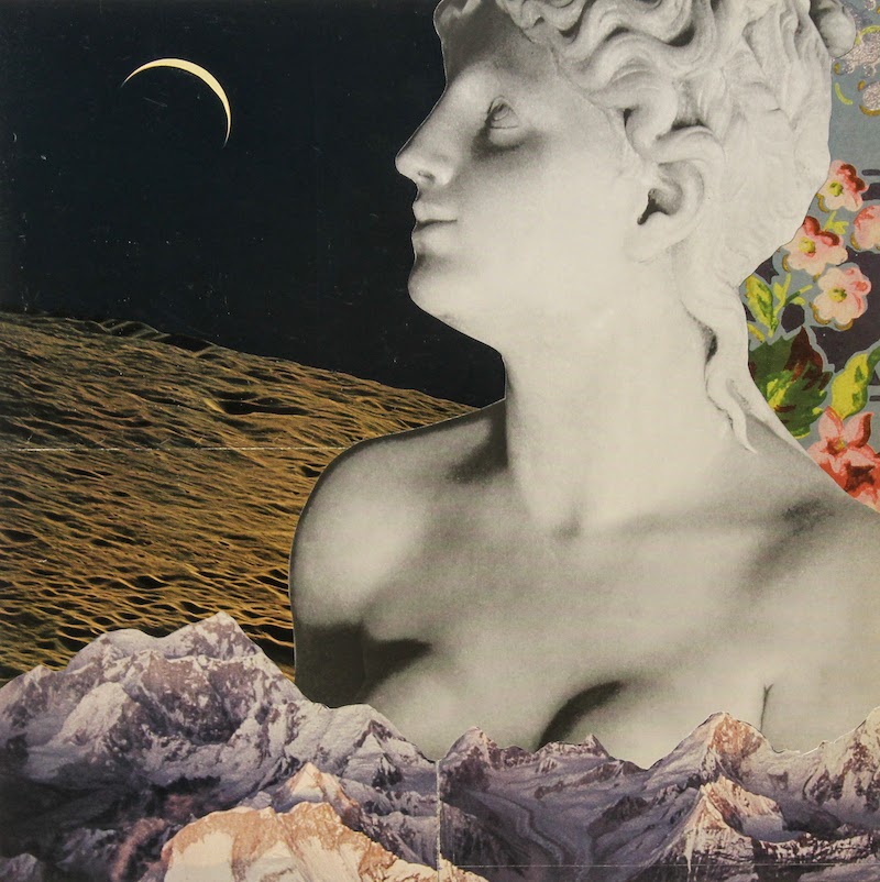 Brad Terhune “Occultation” collage on paper, 16″ x 16″  $400.00