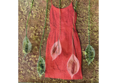 Lisa Gordon Cameron “My Mother’s Dress, Lace” digital collage, 16” W x 20” H, 2022, $160.00