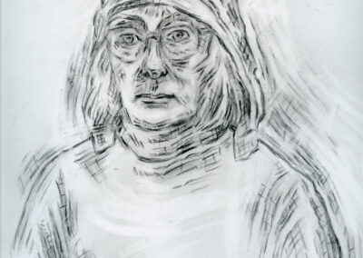 Ann Hjelle “Portrait” graphite on paper, 12” H x 10”W – $500.00